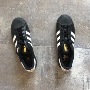 Black Women’s superstar adidas shoes